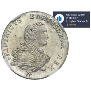 Allemagne, Royaume de Prusse, Frédéric II, 1/12 de talar, Berlin 1751 A - NGC MS64