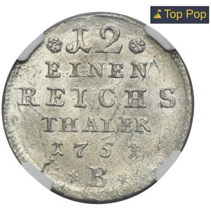 Silesia, Prussian rule, Friedrich II, 1/12 Thaler Breslau 1751 B - NGC MS64