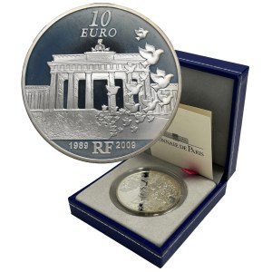 Francja, V Republika, 10 Euro Paryż 2009 - Mur Berliński
