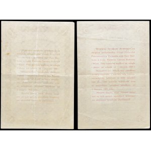 5% 1924 State Conversion Loan, fractional certificates in denominations of 1 zł and 5 zł (2 pieces)