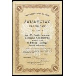 5% 1924 State Conversion Loan, fractional certificates in denominations of 1 zł and 5 zł (2 pieces)