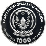 Rwanda, 1,000 Francs Warsaw 2007 - Elephant