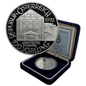 Austria, Seconda Repubblica, 100 scellini, Vienna 1992 - Otto Nicolai