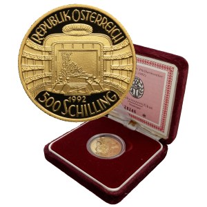 Österreich, Zweite Republik, 500 Schilling 1992 – 150 Jahre Wiener Philharmoniker