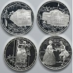 Set, Austria, II Republic, 500 Schilling WIen 1991-1992 (4 pcs.)