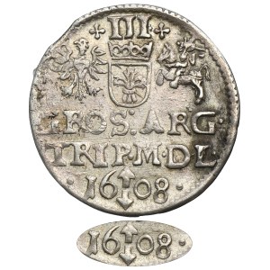 Sigismund III Vasa, 3 Groschen Vilnius 1608 - RARE