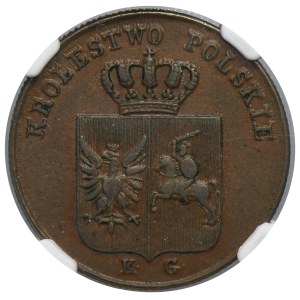 November Uprising, 3 Groschen Warsaw 1831 KG - NGC AU53 BN