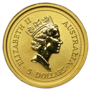 Australien, Elisabeth II., 5 Dollar, Perth 1996 – Australian Nugget