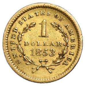 USA, 1 Dollar Philadelphia 1853 - Liberty Head