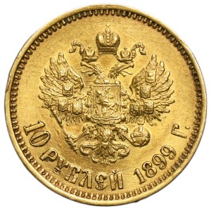 Russland, Nikolaus II., 10 Rubel, St. Petersburg 1899 AГ