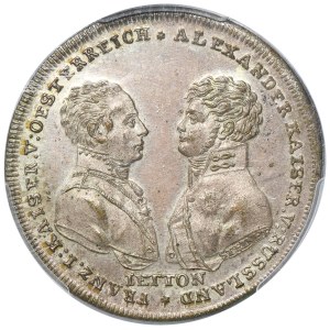 Russia, Alexander I, Victory Token over Napoleon Bonaparte at Leipzig 1813 - PCGS MS63