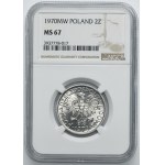 2 zlote 1970 Berries - NGC MS67