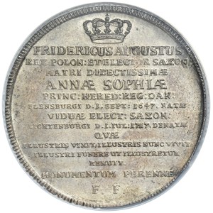 August II the Strong, Thaler Dresden 1717 IGS - NGC MS62