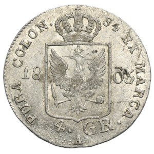 Germany, Kingdom of Prussia, Friedrich Wilhelm III, 4 Groschen Berlin 1805 A