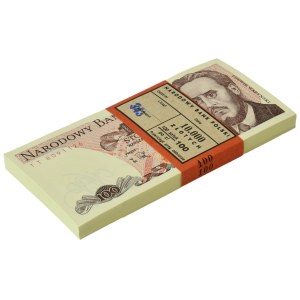 1988 100-zlotych bank note bundle - TT - (100 pieces)