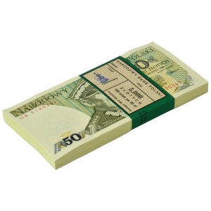 50 złotych Bank Note Bundle, 1988 - HB - (100 pieces)