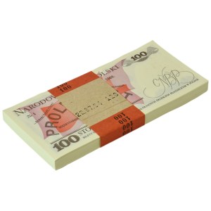 100 zlotych Bank Note Bundle, 1988 - TT - (100 pieces)