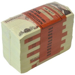 Zgrzewka bankowa 100 złotych 1988 - TH - (1.000 szt.)