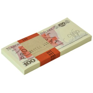 100 zlotych banknote bundle, 1988 - TT - (100 pieces)