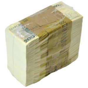 Zgrzewka bankowa 200 złotych 1988 - EL - (1.000 szt.) - RZADKOŚĆ