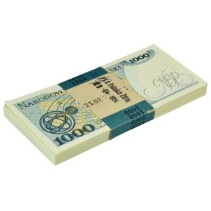 Paczka bankowa 1.000 złotych 1982 - KB - (90 szt.)