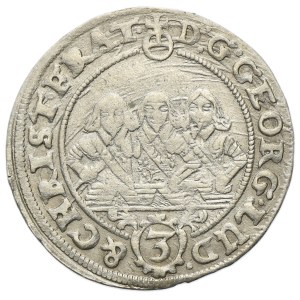 Silesia, Duchy of Liegnitz-Brieg-Wohlau, Georg III, Ludwig IV, Christian, 3 Kreuzer Brieg 1656
