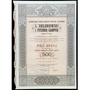 L. Zieleniewski a Fitzner Gamper S.A., 500 zlotých, 1938