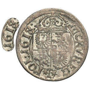 Sigismund III Vasa, 3 Kreuzer Krakau 1618 - RARE