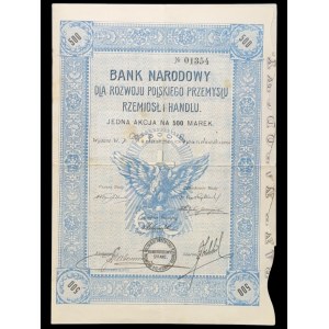 Národná banka pre rozvoj poľského priemyslu, remesiel a obchodu, a.s., 500 mkp