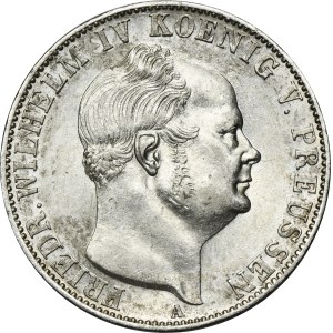 Germany, Kingdom of Prussia, Friedrich Wilhelm IV, Thaler Berlin 1855 A