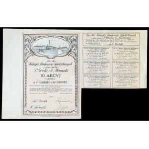 Akciová spoločnosť továrne na spracovanie zemiakov „Nowy Dwór“ P. Górski a E. Mórawski, 10 x 20 zlotých, 1926