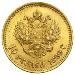 Russia, Nicholas II, 10 Rouble Petersburg 1899 AГ
