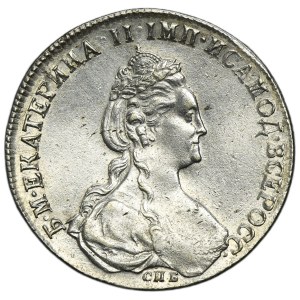 Russia, Catherine II, Rouble Petersburg 1780 СПБ ИЗ