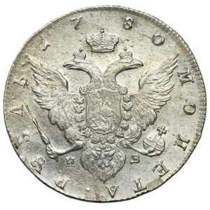 Russia, Catherine II, Rouble Petersburg 1780 СПБ ИЗ