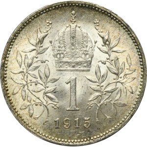 Austria, Franz Joseph I, 1 Corona Wien 1915