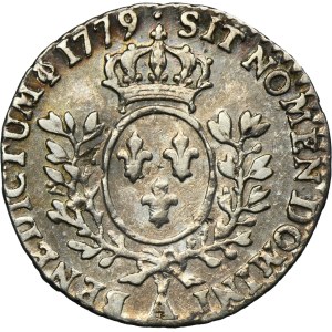 France, Louis XV, 1/20 Ecu Paris 1779 A