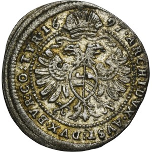 Austria, Leopold I, 1 Krajcar Wiedeń 1697