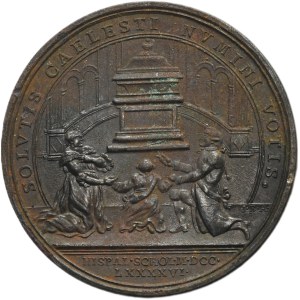 Spanien, Karl IV., Medaille „Königlicher Eid“ an der Akademie von Sevilla 1796