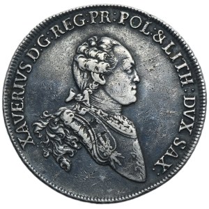 Xaver as administrator, Thaler Dresden 1766 EDC
