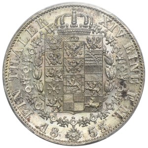 Germany, Kingdom of Prussia, Friedrich Wilhelm IV, Thaler Berlin 1855 A - PCGS MS63