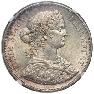Germany, City of Frankfurt, 2 Thaler 1860 - NGC MS62