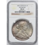 Germany, City of Frankfurt, 2 Thaler 1860 - NGC MS62