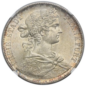Germany, City of Frankfurt, Thaler Frankfurt 1860 - NGC MS64