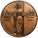 Frankreich, Medaille der Stadt Rouen, 60. Hochzeitstag des Ehepaars Brière