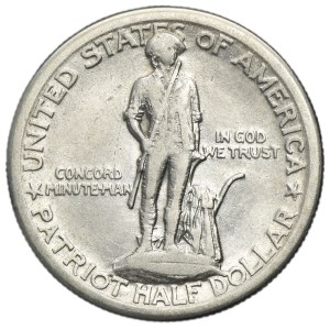 Stati Uniti, 1/2 dollaro, Filadelfia 1925 - Centocinquantesimo anniversario di Lexington-Concord