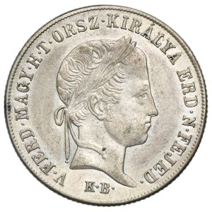 Hungary, Ferdinand I, 20 Kreuzer Kremnitz 1848 KB