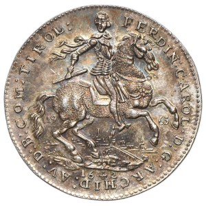 Österreich, Ferdinand Karl, 2 Dukaten in Silber 1642 – NEUPRÄGUNG