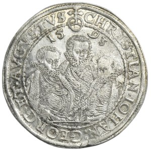 Germany, Electorate of Saxony, Christian II, Johann Georg I and August, Tahler Dresden 1593 HB