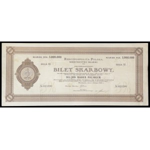 5% Treasury Note, Series IV - 1,000,000 mkp, 1923
