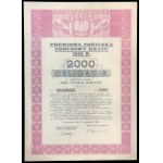 Premiowa Pożyczka Odbudowy Kraju, obligacja 2.000 zł oraz całostka 4x500 zł, Emisja C